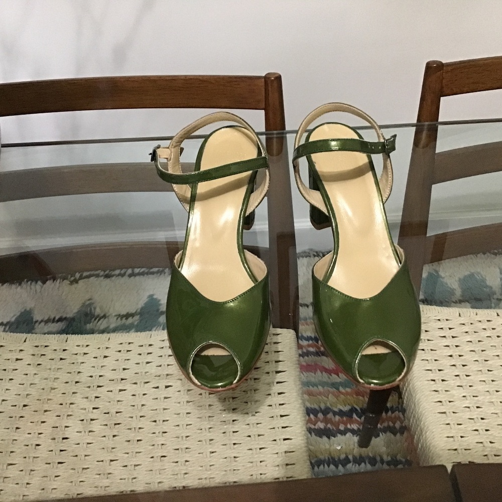 Maryam Nassir Zadeh Patent Leather Sandals